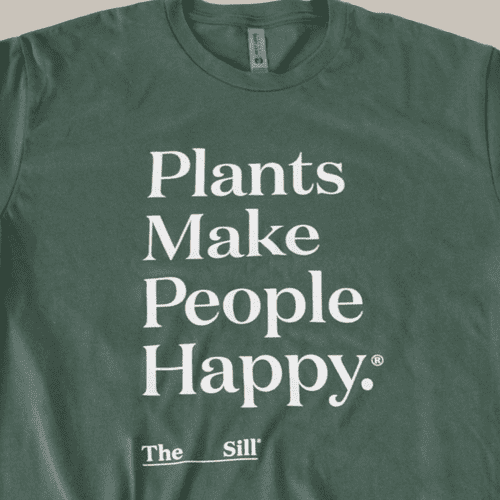 TheSill Plants Make People Happy T Shirt Green