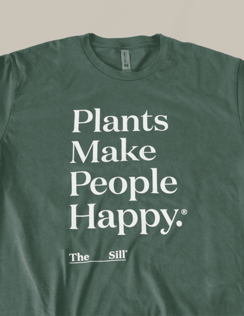 TheSill Plants Make People Happy T Shirt Green