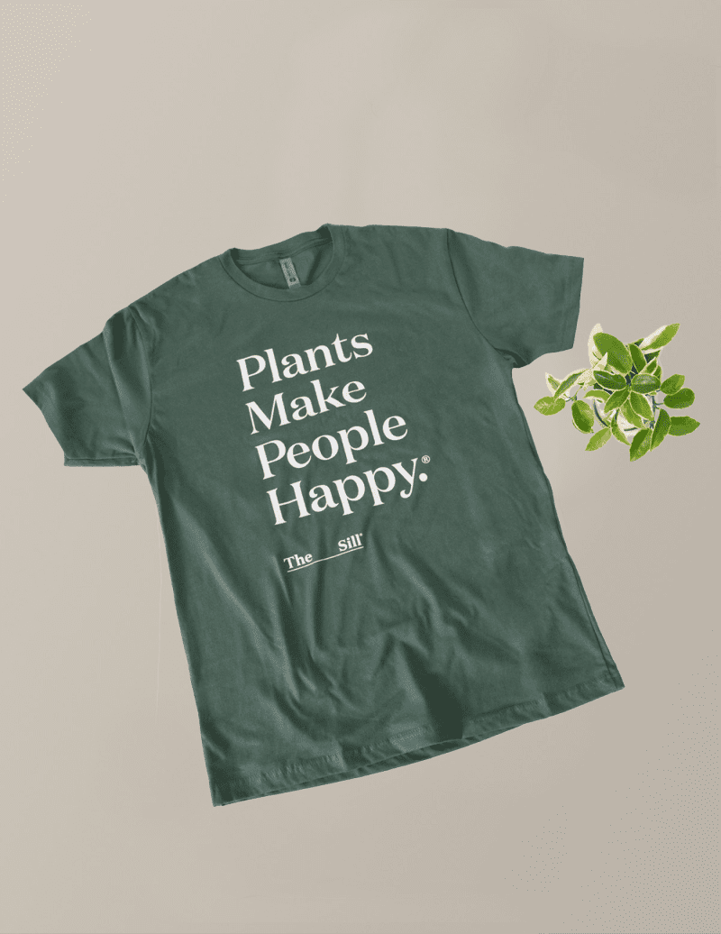 TheSill Plants Make People Happy T Shirt Green Variant 1