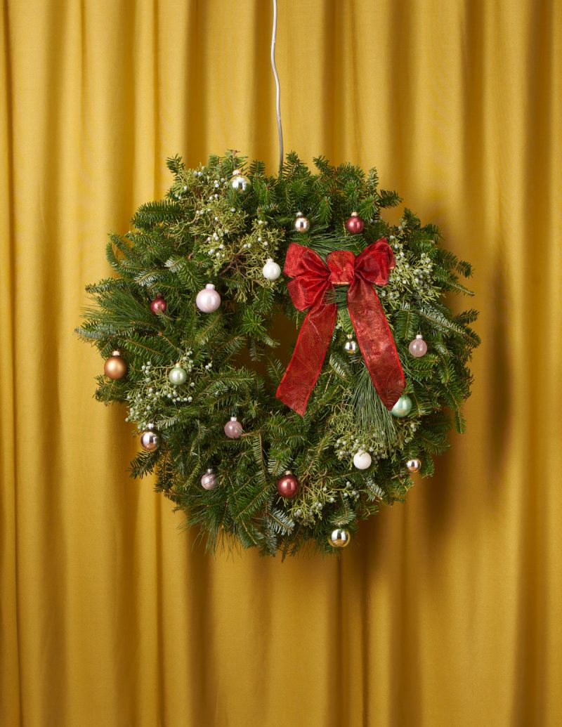 The Sill holiday wreath with pinecones berries Variant 4